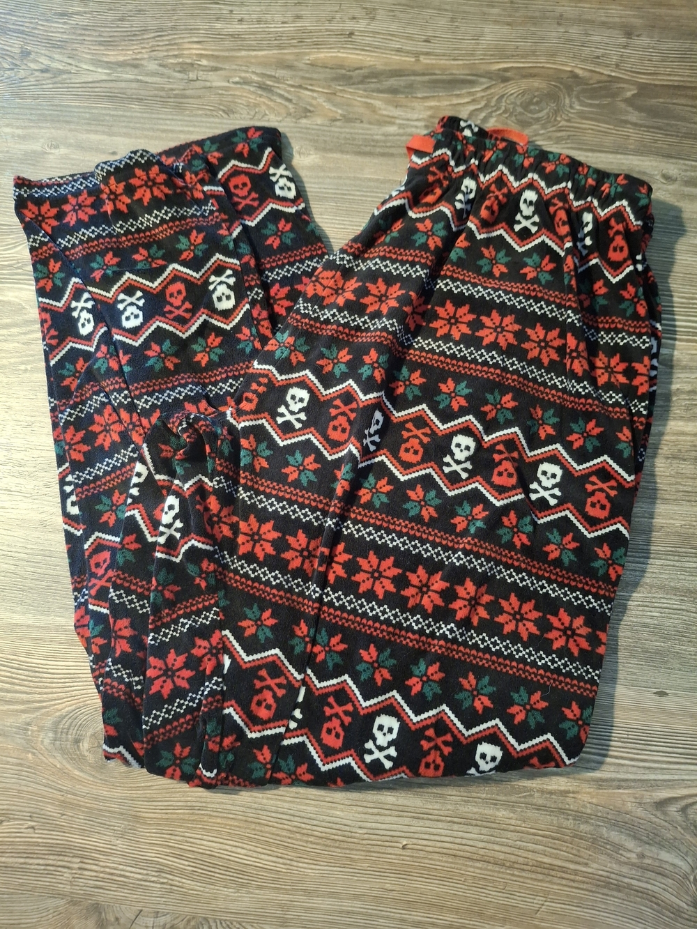 Goth Christmas Pj Pants Size Large